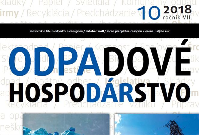 Čo by vám nemalo ujsť. ODPADOVÉ HOSPODÁRSTVO, 2018/10